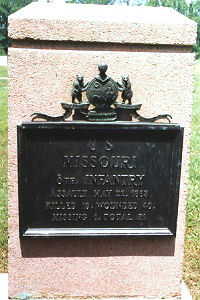 8th Missouri monument at Vicksburg