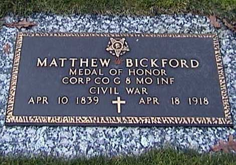 Grave Marker of M. Bickford